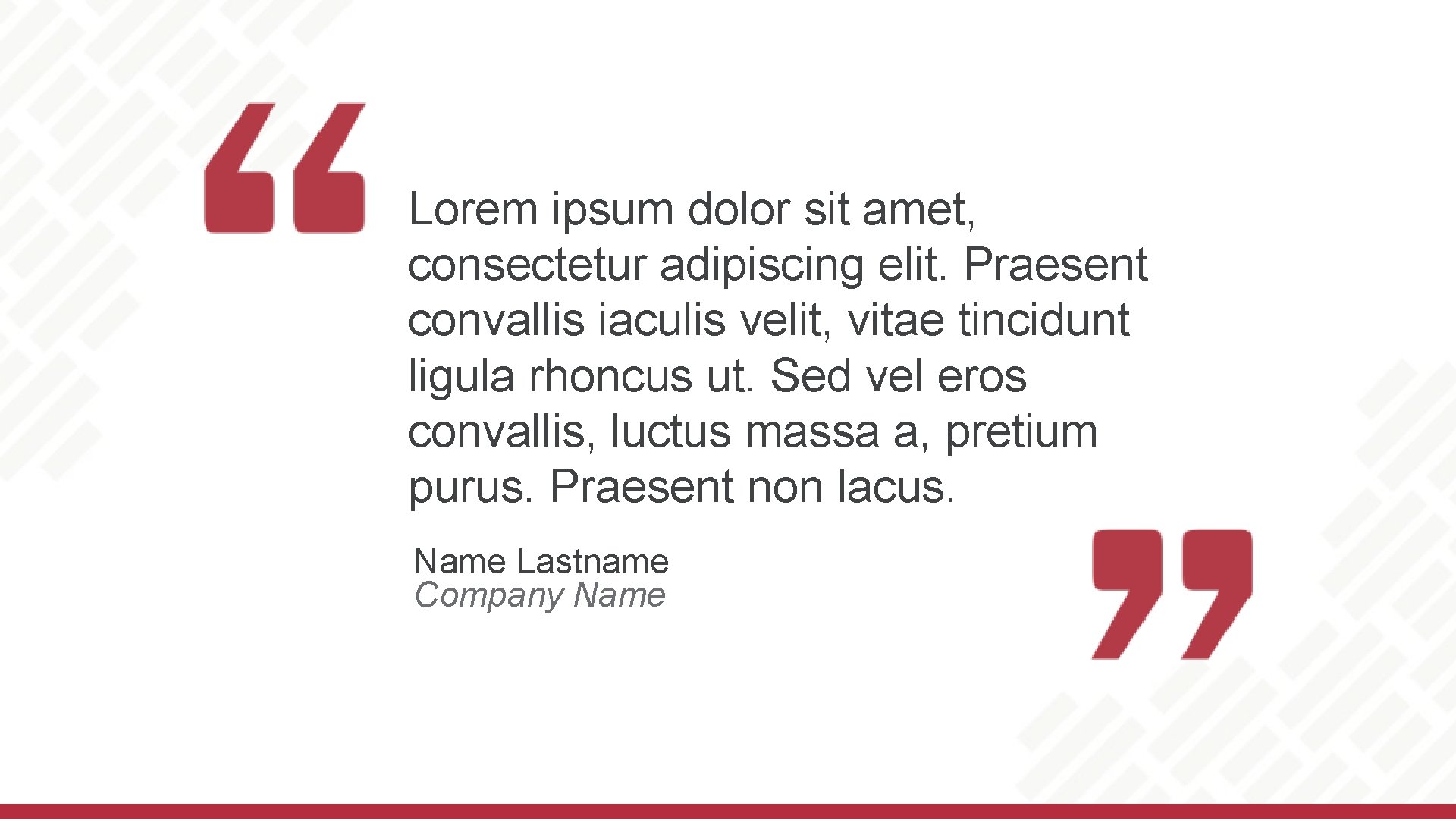 Lorem ipsum dolor sit amet, consectetur adipiscing elit. Praesent convallis iaculis velit, vitae tincidunt