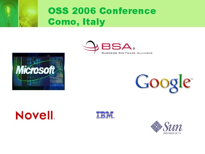 OSS 2006 Conference Como, Italy 