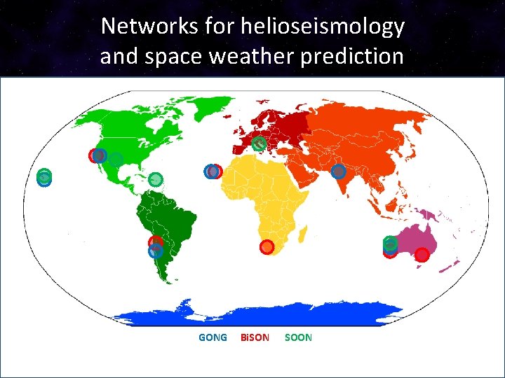 Networks for helioseismology and space weather prediction GONG Bi. SON SOON 19 