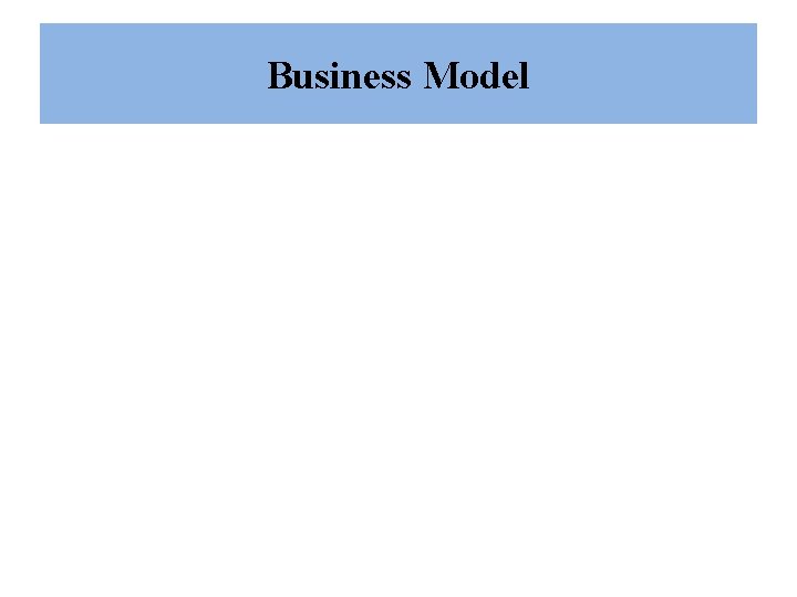 Business Model 