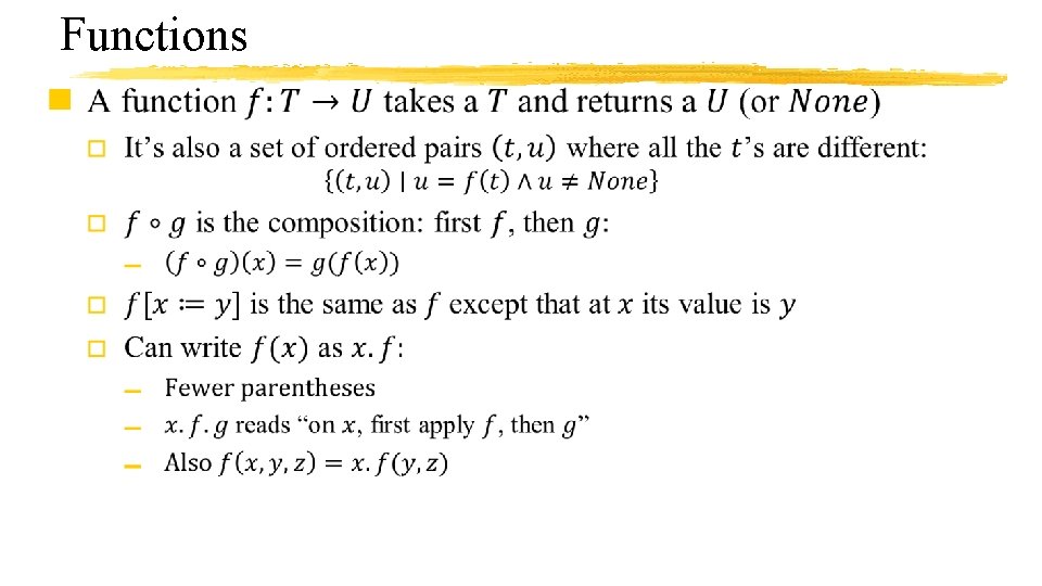 Functions n 