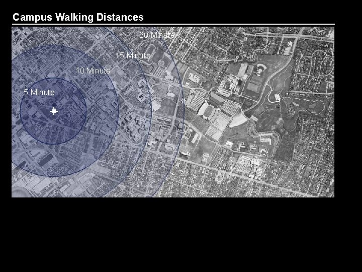 Campus Walking Distances 20 Minute 15 Minute 10 Minute 5 Minute 