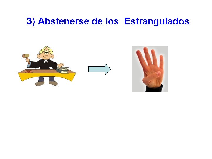 3) Abstenerse de los Estrangulados 