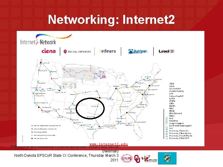 Networking: Internet 2 www. internet 2. edu Institutional and Statewide Cyberinfrastructure: Dollars and Sense