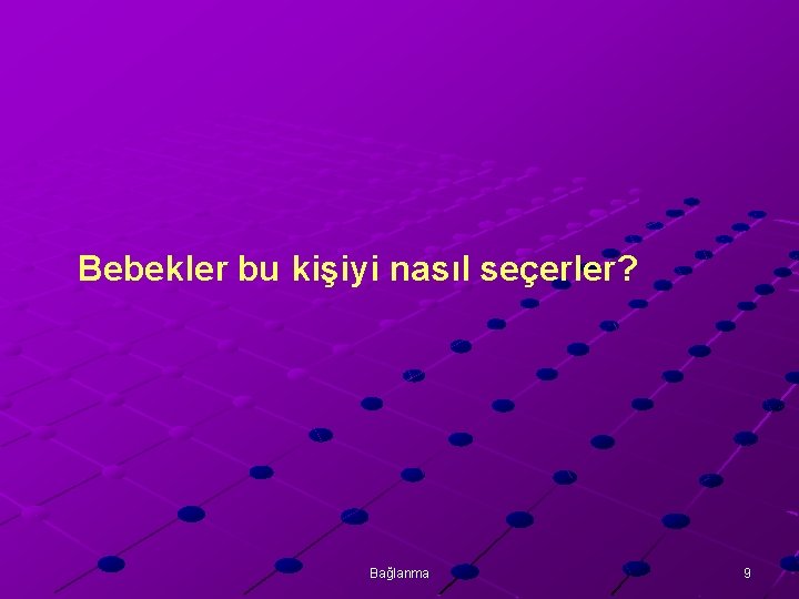 Bebekler bu kişiyi nasıl seçerler? Bağlanma 9 