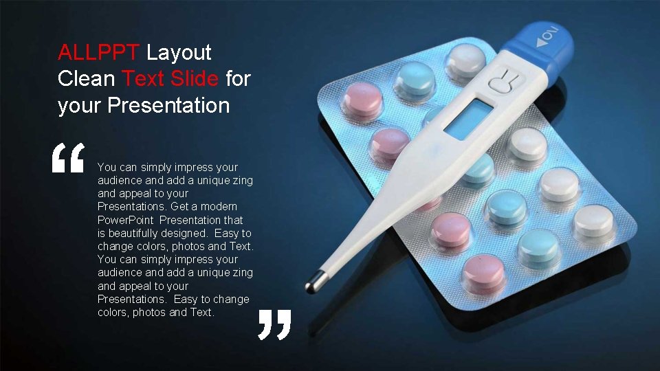 ALLPPT Layout Clean Text Slide for your Presentation You can simply impress your audience