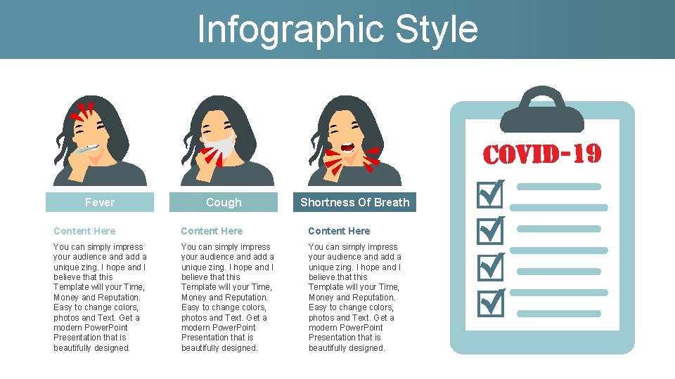 Infographic Style Fever Cough Shortness Of Breath Content Here You can simply impress your