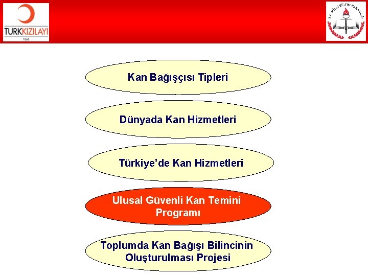 Kan Bağışçısı Tipleri Dünyada Kan Hizmetleri Türkiye’de Kan Hizmetleri Ulusal Güvenli Kan Temini Programı