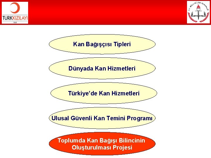 Kan Bağışçısı Tipleri Dünyada Kan Hizmetleri Türkiye’de Kan Hizmetleri Ulusal Güvenli Kan Temini Programı