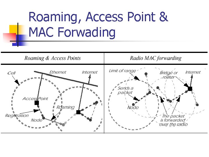 Roaming, Access Point & MAC Forwading 