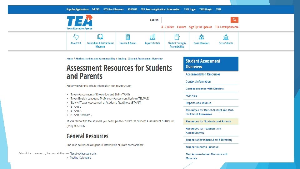 School Improvement, Accountability and Compliance 