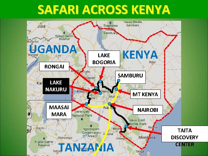 SAFARI ACROSS KENYA UGANDA RONGAI LAKE BOGORIA KENYA SAMBURU LAKE NAKURU MAASAI MARA TANZANIA