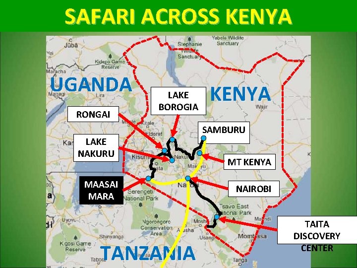 SAFARI ACROSS KENYA UGANDA RONGAI LAKE BOROGIA KENYA SAMBURU LAKE NAKURU MAASAI MARA TANZANIA
