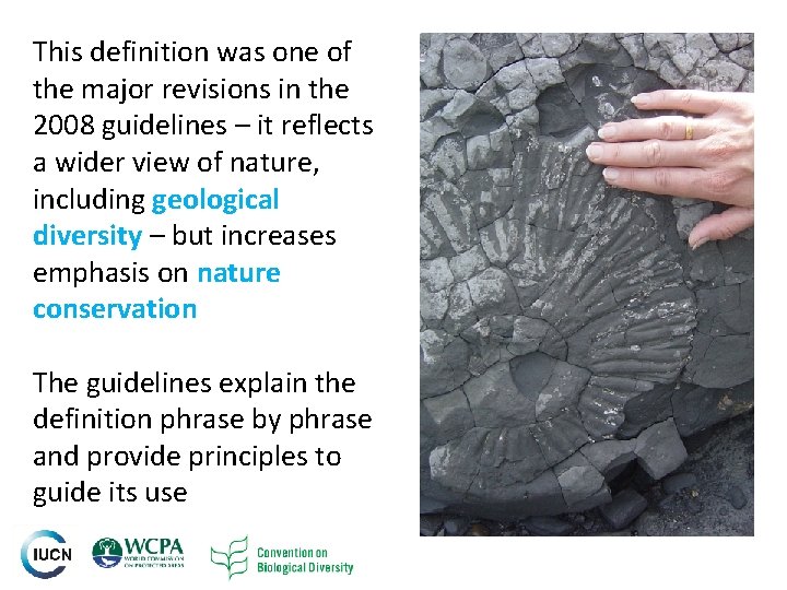 This definition was one of the major revisions in the 2008 guidelines – it This definition was one of the major revisions in the 2008 guidelines – it