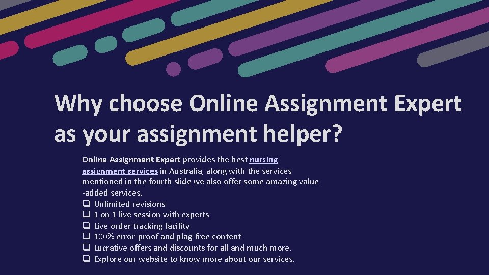 Why choose Online Assignment Expert as your assignment helper? Online Assignment Expert provides the Why choose Online Assignment Expert as your assignment helper? Online Assignment Expert provides the