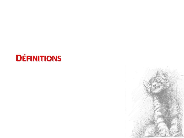 DÉFINITIONS 