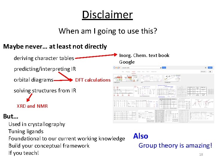 Disclaimer When am I going to use this? Maybe never… at least not directly