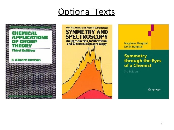 Optional Texts 23 