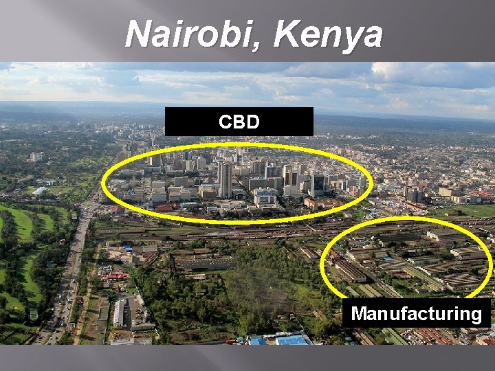 Nairobi, Kenya CBD Manufacturing 