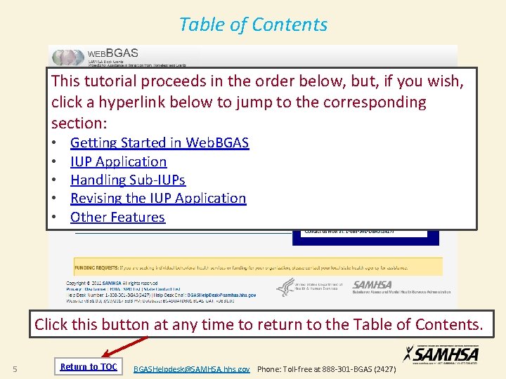 Table of Contents This tutorial proceeds in the order below, but, if you wish,