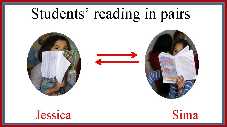 Students’ reading in pairs Jessica Sima 