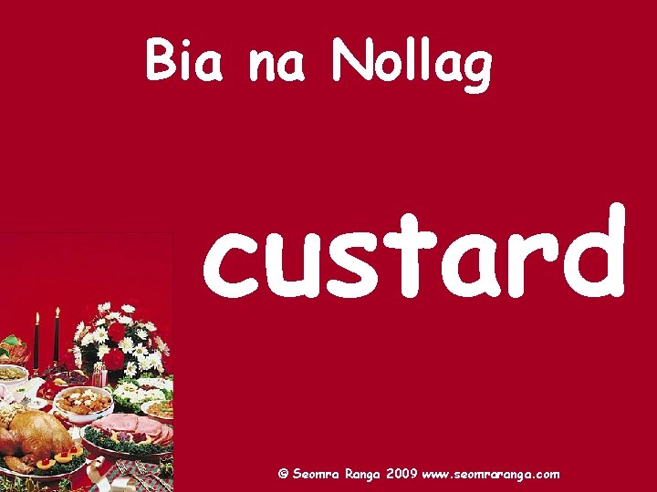 Bia na Nollag custard © Seomra Ranga 2009 www. seomraranga. com 