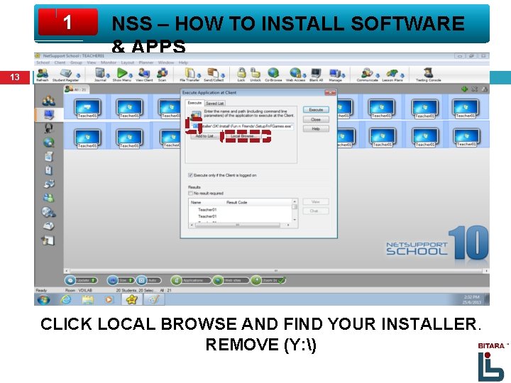 1 NSS – HOW TO INSTALL SOFTWARE & APPS 13 CLICK LOCAL BROWSE AND