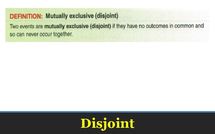 Disjoint 