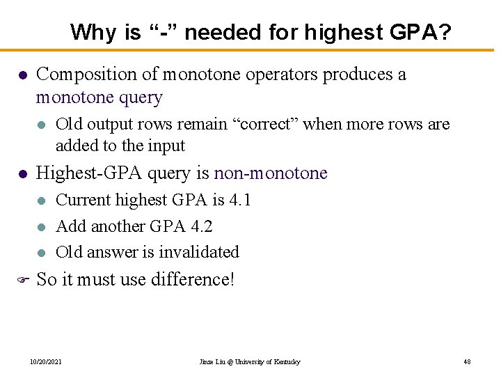 Why is “-” needed for highest GPA? Composition of monotone operators produces a monotone