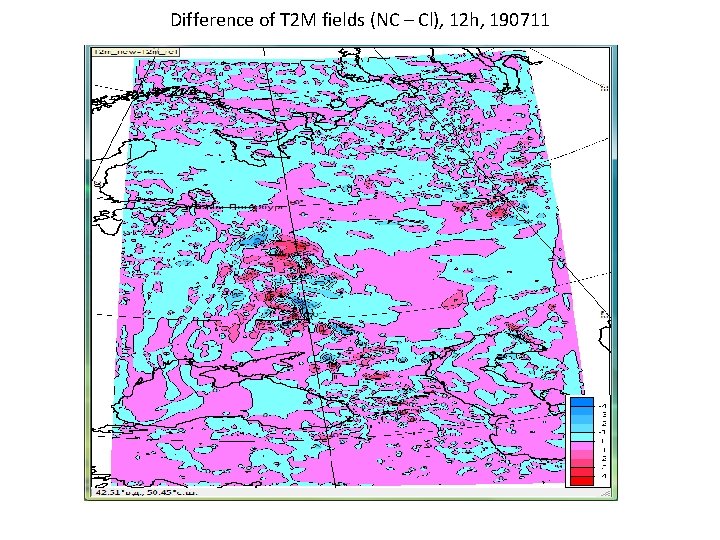 Difference of T 2 M fields (NC – Cl), 12 h, 190711 