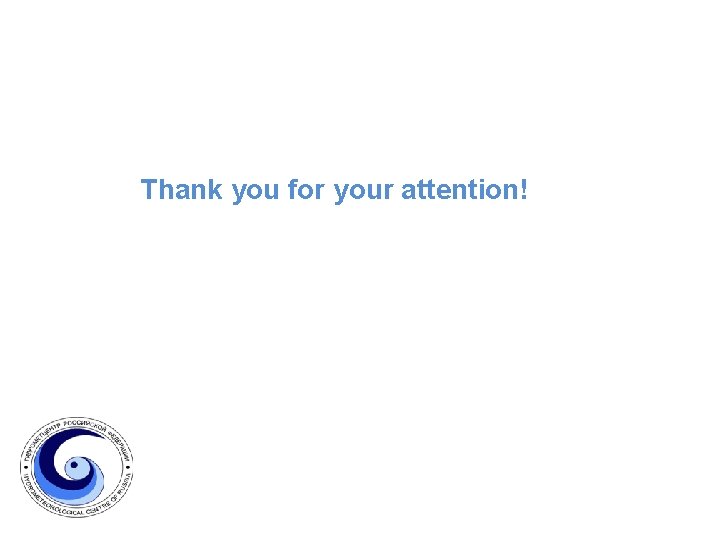 Thank you for your attention! 