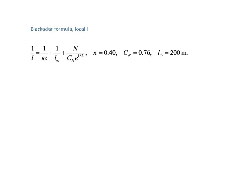 Blackadar formula, local l 