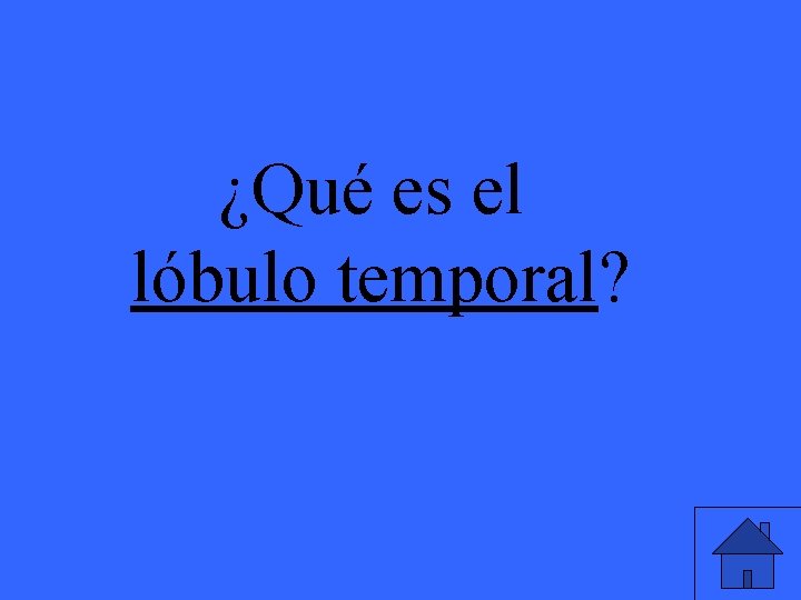 ¿Qué es el lóbulo temporal? 