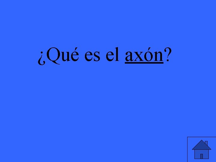 ¿Qué es el axón? 