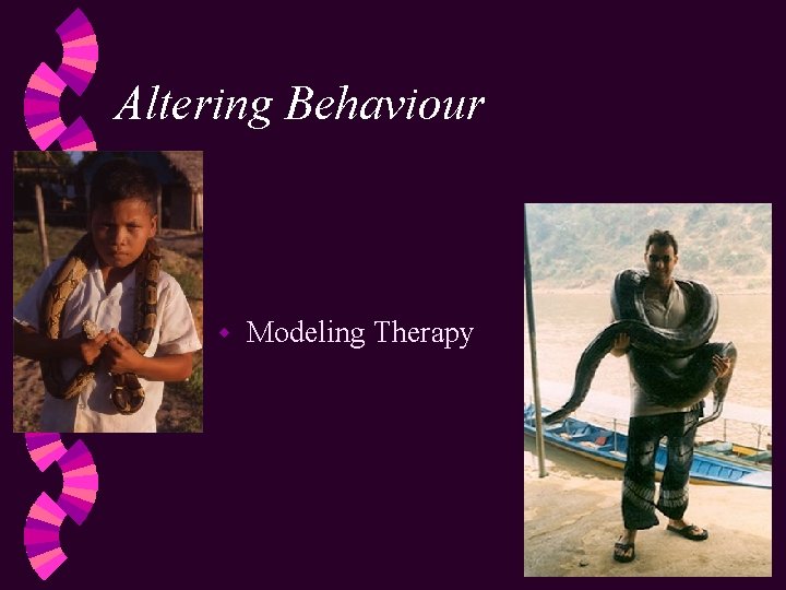 Altering Behaviour w Modeling Therapy 