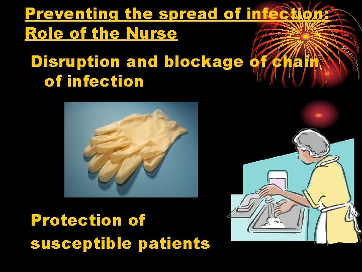 Preventing the spread of infection: Role of the Nurse Disruption and blockage of chain
