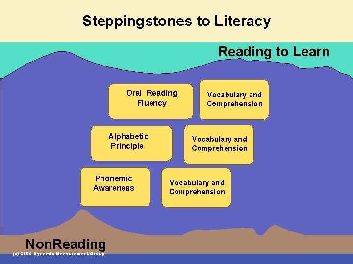 Steppingstones to Literacy Reading to Learn Oral Reading Fluency Alphabetic Principle Phonemic Awareness Non.