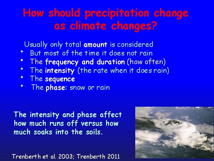Climate Change and Water From the Globe to