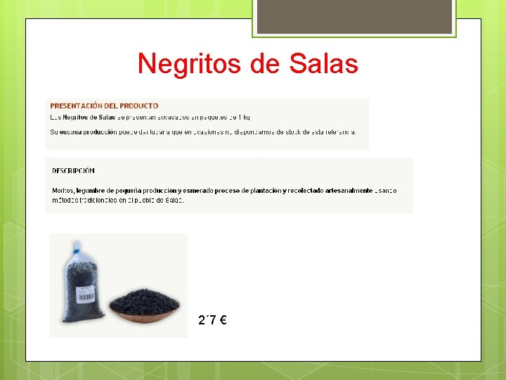 Negritos de Salas 2´ 7 € 