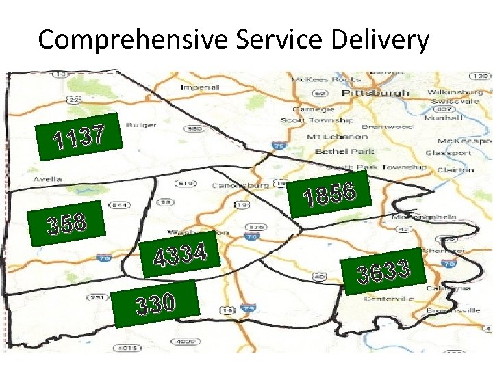 Comprehensive Service Delivery 1137 358 1856 4334 330 3633 