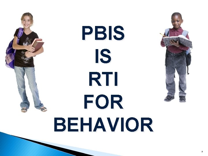 PBIS IS RTI FOR BEHAVIOR 7 
