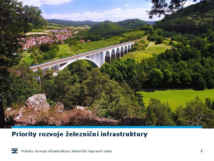 Priority rozvoje železniční infrastruktury Priority rozvoje infrastruktury železniční dopravní cesty 7 