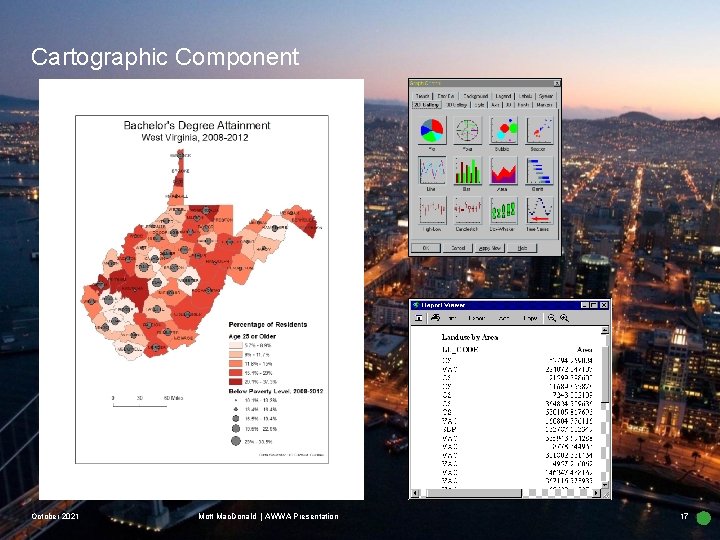 Cartographic Component October 2021 Mott Mac. Donald | AWWA Presentation 17 