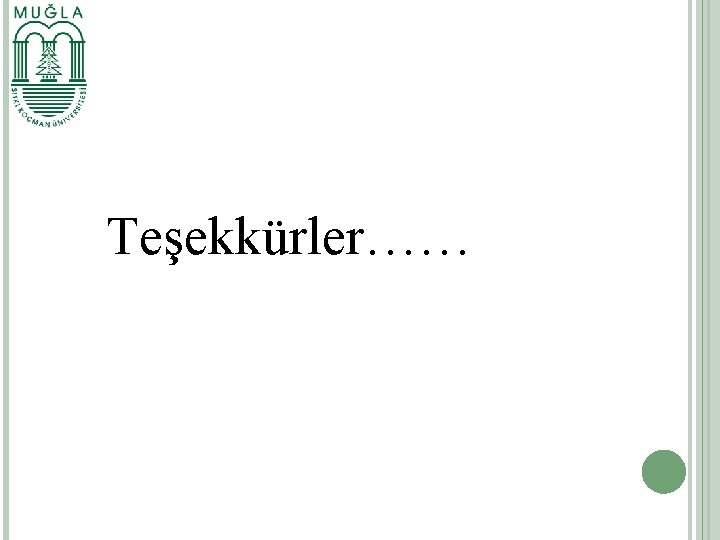 Teşekkürler…… 