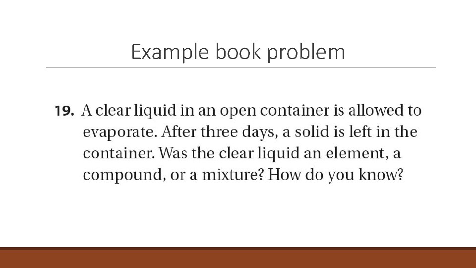 Example book problem 