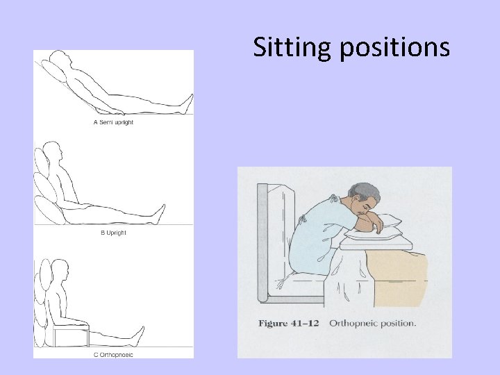 Sitting positions 