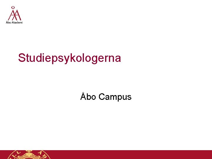 Studiepsykologerna Åbo Campus 