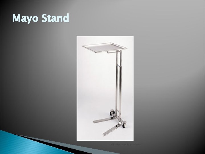 Mayo Stand ©Pedigo, used by permission 