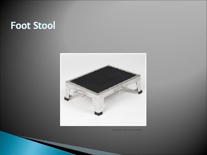 Foot Stool ©Pedigo, used by permission 