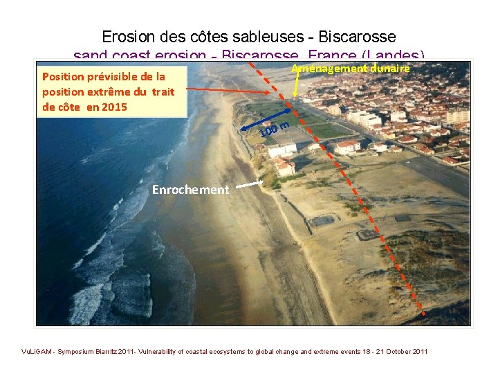 Erosion des côtes sableuses - Biscarosse sand coast erosion - Biscarosse, France (Landes) Aménagement